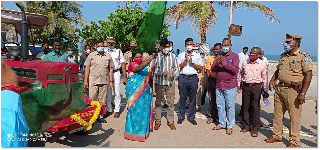 Mobile toilet and stone bench project inagurated by HLG